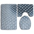 thumbnail image 1 of PUDMAD Cool Abstract Theme 3 Piece Bathroom Rugs Set Bath Rug Contour Mat and Toilet Lid Cover, 1 of 2