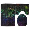 thumbnail image 1 of PUDMAD Cool Skull 3 Piece Bathroom Rugs Set Bath Rug Contour Mat and Toilet Lid Cover, 1 of 2