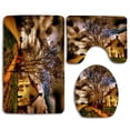 thumbnail image 1 of PUDMAD Country House Lincolnshire Fields Road 3 Piece Bathroom Rugs Set Bath Rug Contour Mat and Toilet Lid Cover, 1 of 2