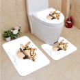 thumbnail image 1 of PUDMAD Coupe Denmark 3 Piece Bathroom Rugs Set Bath Rug Contour Mat and Toilet Lid Cover, 1 of 2