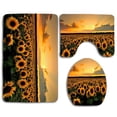 thumbnail image 1 of PUDMAD Cute Avocado 3 Piece Bathroom Rugs Set Bath Rug Contour Mat and Toilet Lid Cover, 1 of 2