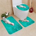 thumbnail image 1 of PUDMAD Cute Dolphin 3 Piece Bathroom Rugs Set Bath Rug Contour Mat and Toilet Lid Cover, 1 of 2