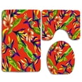 thumbnail image 1 of PUDMAD Cute Garden Nice Rest Pigs 3 Piece Bathroom Rugs Set Bath Rug Contour Mat and Toilet Lid Cover, 1 of 2