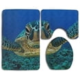 thumbnail image 1 of PUDMAD Cute Narwhal 3 Piece Bathroom Rugs Set Bath Rug Contour Mat and Toilet Lid Cover, 1 of 2