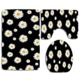 thumbnail image 1 of PUDMAD Cute Snowman 3 Piece Bathroom Rugs Set Bath Rug Contour Mat and Toilet Lid Cover, 1 of 2