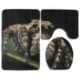 thumbnail image 1 of PUDMAD Cute Spider Insect 3 Piece Bathroom Rugs Set Bath Rug Contour Mat and Toilet Lid Cover, 1 of 2