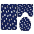 thumbnail image 1 of PUDMAD Cute Sunflower1 3 Piece Bathroom Rugs Set Bath Rug Contour Mat and Toilet Lid Cover, 1 of 2