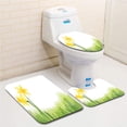thumbnail image 1 of PUDMAD Daffodil Daffodil Flower in Grass Field Meadows Freshening Uniform 3 Piece Bathroom Rugs Set Bath Rug Contour Mat and Toilet Lid Cover, 1 of 2