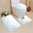 thumbnail image 1 of PUDMAD Dandelion Seed Water Drops 3 Piece Bathroom Rugs Set Bath Rug Contour Mat and Toilet Lid Cover, 1 of 2