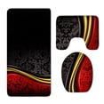 thumbnail image 1 of PUDMAD Dandelion in Note 3 Piece Bathroom Rugs Set Bath Rug Contour Mat and Toilet Lid Cover, 1 of 2
