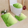 thumbnail image 1 of PUDMAD Dandelion seed4 3 Piece Bathroom Rugs Set Bath Rug Contour Mat and Toilet Lid Cover, 1 of 2