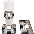 thumbnail image 1 of PUDMAD Depositpos stockcoupe 3 Piece Bathroom Rugs Set Bath Rug Contour Mat and Toilet Lid Cover, 1 of 2