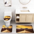 thumbnail image 1 of PUDMAD Desert Road Leading to Monument Valley at Sunset 3 Piece Bathroom Rugs Set Bath Rug Contour Mat and Toilet Lid Cover, 1 of 2