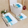 thumbnail image 1 of PUDMAD Digital Tablet Wooden Desk at Tropical Beach 3 Piece Bathroom Rugs Set Bath Rug Contour Mat and Toilet Lid Cover, 1 of 2