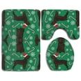 thumbnail image 1 of PUDMAD Dill Pickles 3 Piece Bathroom Rugs Set Bath Rug Contour Mat and Toilet Lid Cover, 1 of 2