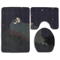 thumbnail image 1 of PUDMAD Dinosaur Sky 3 Piece Bathroom Rugs Set Bath Rug Contour Mat and Toilet Lid Cover, 1 of 2
