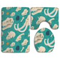 thumbnail image 1 of PUDMAD Dinosaurs 3 Piece Bathroom Rugs Set Bath Rug Contour Mat and Toilet Lid Cover, 1 of 2