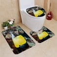thumbnail image 1 of PUDMAD Diving Scuba Lanai Hawaii 3 Piece Bathroom Rugs Set Bath Rug Contour Mat and Toilet Lid Cover, 1 of 2