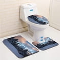 thumbnail image 1 of PUDMAD Dramatic Winter Landscape 3 Piece Bathroom Rugs Set Bath Rug Contour Mat and Toilet Lid Cover, 1 of 2