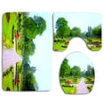 thumbnail image 1 of PUDMAD Dream Park 3 Piece Bathroom Rugs Set Bath Rug Contour Mat and Toilet Lid Cover, 1 of 2