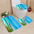 thumbnail image 1 of PUDMAD Dream Vacations Luxury Hotel Resort 3 Piece Bathroom Rugs Set Bath Rug Contour Mat and Toilet Lid Cover, 1 of 2