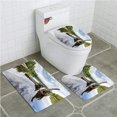 thumbnail image 1 of PUDMAD Driftwood Remains a White Cedar Tree Trunk in Lake and Sky Digital 3 Piece Bathroom Rugs Set Bath Rug Contour Mat and Toilet Lid Cover, 1 of 2