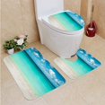 thumbnail image 1 of PUDMAD Eagle Beach Aruba Island 3 Piece Bathroom Rugs Set Bath Rug Contour Mat and Toilet Lid Cover, 1 of 2