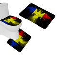 thumbnail image 1 of PUDMAD Eagles Flag 3 Piece Bathroom Rugs Set Bath Rug Contour Mat and Toilet Lid Cover, 1 of 2