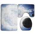 thumbnail image 1 of PUDMAD Earth And Science 3 Piece Bathroom Rugs Set Bath Rug Contour Mat and Toilet Lid Cover, 1 of 2
