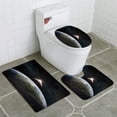 thumbnail image 1 of PUDMAD Eclipse Over USA 3 Piece Bathroom Rugs Set Bath Rug Contour Mat and Toilet Lid Cover, 1 of 2
