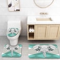 thumbnail image 1 of PUDMAD Elephant Contemporary Elephant Minimalist Boho Style Modern Home 3 Piece Bathroom Rugs Set Bath Rug Contour Mat and Toilet Lid Cover, 1 of 2