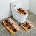 thumbnail image 1 of PUDMAD Elk in Rockies 3 Piece Bathroom Rugs Set Bath Rug Contour Mat and Toilet Lid Cover, 1 of 2