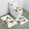 thumbnail image 1 of PUDMAD Elvis Presley Cute Musician Cartoon Dog Dressed as Elvis Singing Doubles 3 Piece Bathroom Rugs Set Bath Rug Contour Mat and Toilet Lid Cover, 1 of 2
