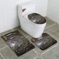 thumbnail image 1 of PUDMAD Enchanted Forest 3 Piece Bathroom Rugs Set Bath Rug Contour Mat and Toilet Lid Cover, 1 of 2