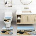 thumbnail image 1 of PUDMAD European Alps 3 Piece Bathroom Rugs Set Bath Rug Contour Mat and Toilet Lid Cover, 1 of 2