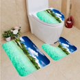 thumbnail image 1 of PUDMAD Exotic Luxury Tourist Resort 3 Piece Bathroom Rugs Set Bath Rug Contour Mat and Toilet Lid Cover, 1 of 2