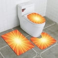 thumbnail image 1 of PUDMAD Explosion Boom 3 Piece Bathroom Rugs Set Bath Rug Contour Mat and Toilet Lid Cover, 1 of 2
