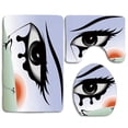 thumbnail image 1 of PUDMAD Eye Surreal Avant Garde Art Composition Girl Runs Eye Stick Tears Sunset Dog 3 Piece Bathroom Rugs Set Bath Rug Contour Mat and Toilet Lid Cover, 1 of 2