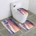 thumbnail image 1 of PUDMAD Fabulous Winter Landscape in Mountains 3 Piece Bathroom Rugs Set Bath Rug Contour Mat and Toilet Lid Cover, 1 of 2