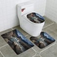 thumbnail image 1 of PUDMAD Fairy Pools Glen Brittle Isle Skye Scotland UK 3 Piece Bathroom Rugs Set Bath Rug Contour Mat and Toilet Lid Cover, 1 of 2
