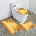 thumbnail image 1 of PUDMAD Fall 3 Piece Bathroom Rugs Set Bath Rug Contour Mat and Toilet Lid Cover, 1 of 2