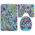thumbnail image 1 of PUDMAD Fallen Leaves Tree Painting 3 Piece Bathroom Rugs Set Bath Rug Contour Mat and Toilet Lid Cover, 1 of 2