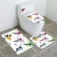 thumbnail image 1 of PUDMAD Fantasy Cute Pixie Spirit Elf Fairies Flying Butterflies Girls Princess Flowers 3 Piece Bathroom Rugs Set Bath Rug Contour Mat and Toilet Lid Cover, 1 of 2