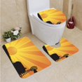 thumbnail image 1 of PUDMAD Farm Sunrise 1 3 Piece Bathroom Rugs Set Bath Rug Contour Mat and Toilet Lid Cover, 1 of 2