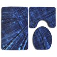 thumbnail image 1 of PUDMAD Fictitious Building 3 Piece Bathroom Rugs Set Bath Rug Contour Mat and Toilet Lid Cover, 1 of 2