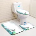 thumbnail image 1 of PUDMAD Finance Concept 3 Piece Bathroom Rugs Set Bath Rug Contour Mat and Toilet Lid Cover, 1 of 2
