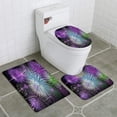 thumbnail image 1 of PUDMAD Fireworks 3 Piece Bathroom Rugs Set Bath Rug Contour Mat and Toilet Lid Cover, 1 of 2
