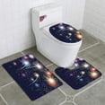 thumbnail image 1 of PUDMAD Fireworks 3 Piece Bathroom Rugs Set Bath Rug Contour Mat and Toilet Lid Cover, 1 of 2