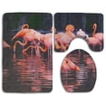 thumbnail image 1 of PUDMAD Flaming Drinking Water On River 3 Piece Bathroom Rugs Set Bath Rug Contour Mat and Toilet Lid Cover, 1 of 2
