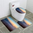 thumbnail image 1 of PUDMAD Foggy Autumn Evening in Val Rosandra 3 Piece Bathroom Rugs Set Bath Rug Contour Mat and Toilet Lid Cover, 1 of 2